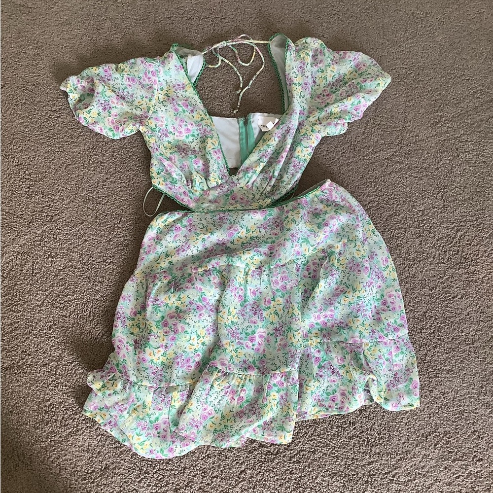 Sky to Moon Floral Mini Dress, size S